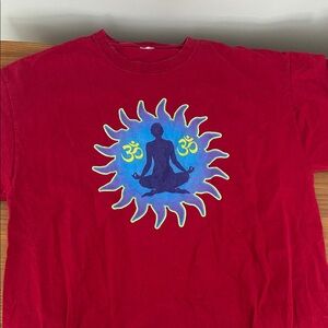 Red Yoga Graphic T-Shirt